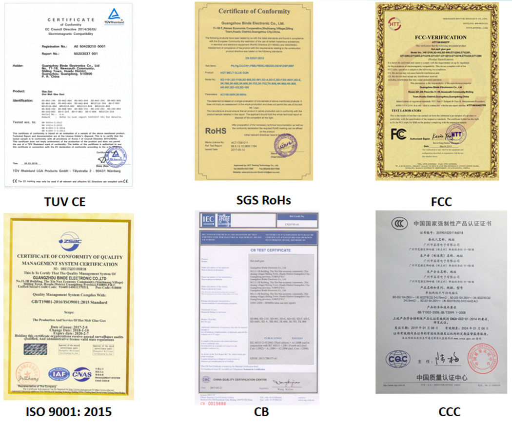 Certificates Of Hot Glue Stick 