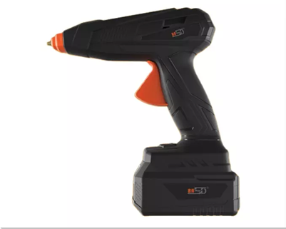 Nuevo diseño de pistola de pegamento motorizada con batería de litio de carga rápida
